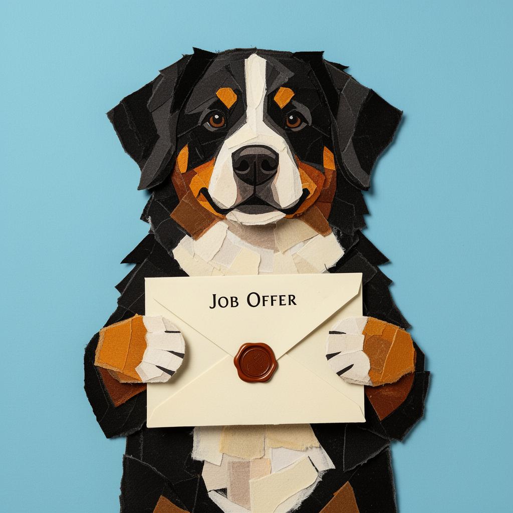 Bernese mascot delivering an offer